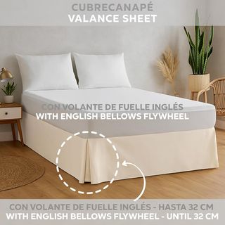 EasyCosy Cubre Canapé para Somier ATENEA – Faldón