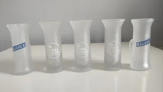 Set 5 bicchieri vodka keglevick vintage