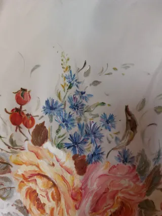 Foulard donna dipinto a mano