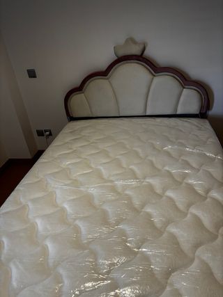 Cama estilo princesa rosa