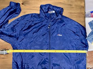 Cortavientos Vintage FILA Azul Marino Talla XL