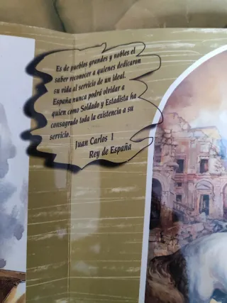 Participación lotería Nacional Franco y retrato