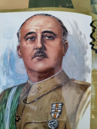 Participación lotería Nacional Franco y retrato