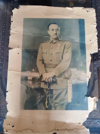 Participación lotería Nacional Franco y retrato