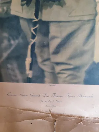 Participación lotería Nacional Franco y retrato