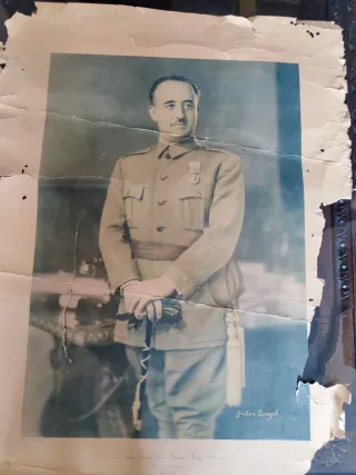 Participación lotería Nacional Franco y retrato