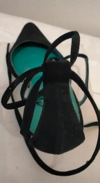 Zapatos de ante negro Castañer