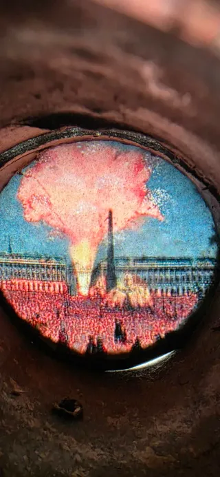 Polyorama circolare lastre traslucide