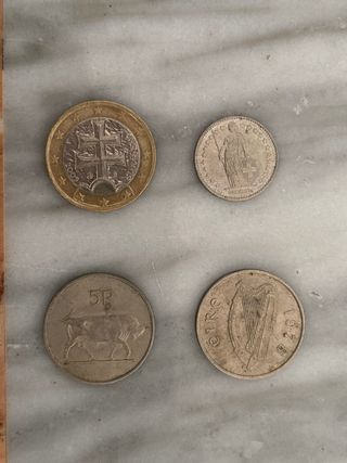 Lote de 4 monedas antiguas