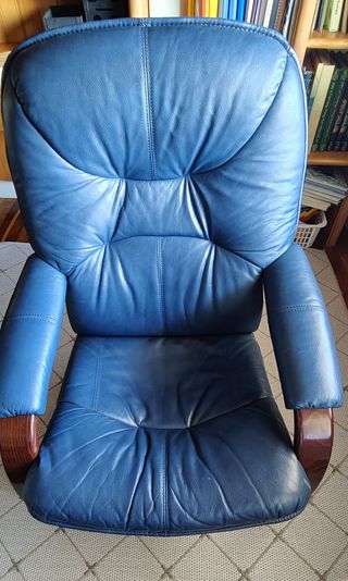 SILLON reclinable y basculante de cuero