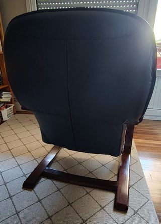 SILLON reclinable y basculante de cuero