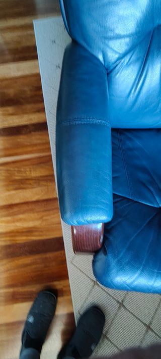 SILLON reclinable y basculante de cuero