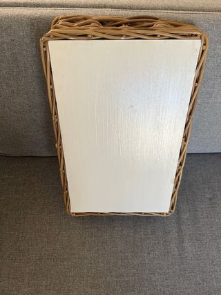 Bandeja mimbre y madera Bon Appétit