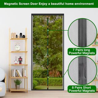 ENGROSAR Cortina Mosquitera Puerta Magnetica, 120x