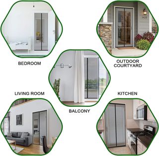 ENGROSAR Cortina Mosquitera Puerta Magnetica, 120x