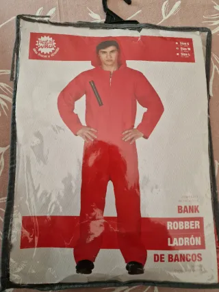 Disfraz de ladrón de bancos adulto