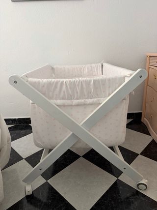 Mini cuna plegable tijera marca INTERBABY