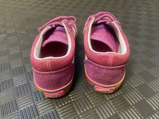 Zapatillas Vans Niña Talla 30 Glitter Rosa
