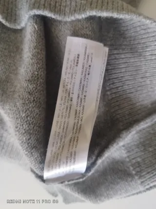 Cardigan MANGO uomo L cashmere grigio