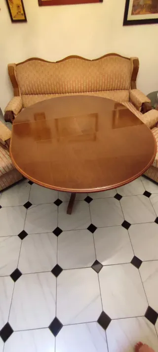 Mesa comedor extensible madera