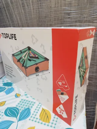 Mini mesa de billar Sobremesa 50cm, Toplife