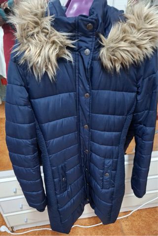 Abrigo plumífero Abercrombie azul