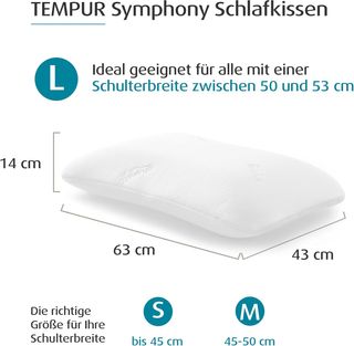 TEMPUR Almohada cervical ergonómica Symphony para