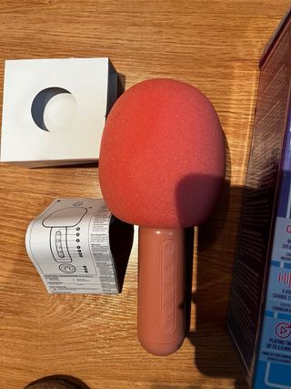 Micrófono Karaoke Bluetooth Rosa