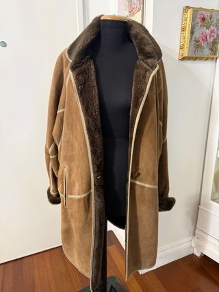 Cappotto Shearling Vintage Unisex Taglia 48