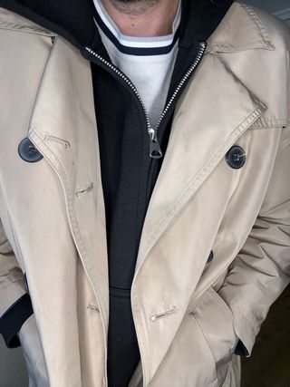 Gabardina ASOS Beige Talla M