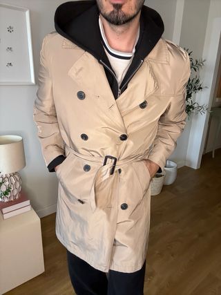 Gabardina ASOS Beige Talla M