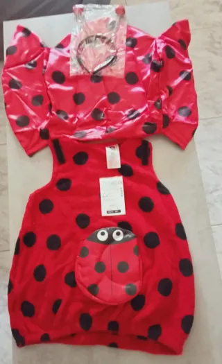 Disfraz Infantil Mariquita, Niñ@s de 7 y 8 años