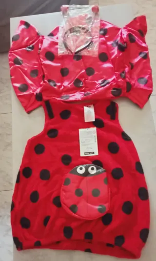 Disfraz Infantil Mariquita, Niñ@s de 7 y 8 años