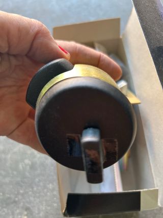 Pomo Cerraval Aluminio Dorado