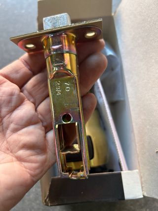 Pomo Cerraval Aluminio Dorado