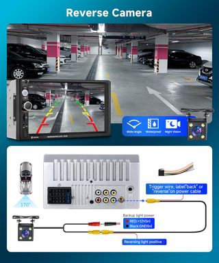 - Podofo Radio Coche 2 DIN con Pantalla 7'' Mirr