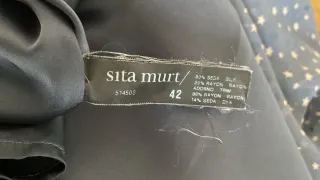 Blusa azul marino/ gris de Sita Murt