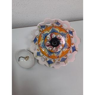 Lámpara colgante cerámica multicolor