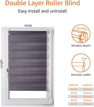 Amazon Basics Estor enrollable de doble capa, para