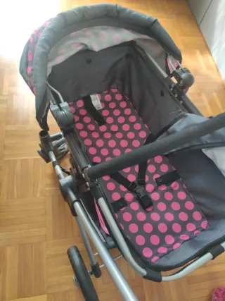 Coche de capota-Silla de muñecas 2 en 1