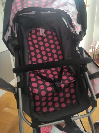 Coche de capota-Silla de muñecas 2 en 1