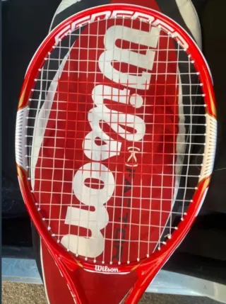 Raqueta Wilson Federer + Paletero