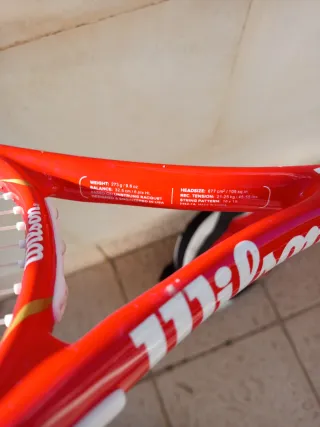 Raqueta Wilson Federer + Paletero