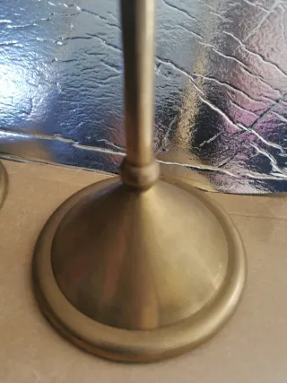 2 candelabro vintag de bronce