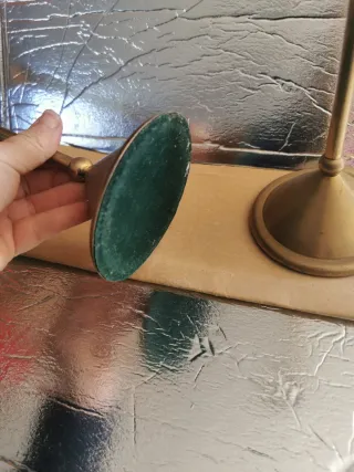 2 candelabro vintag de bronce