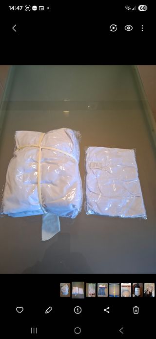 Capas de proteção para cadeiras brancas