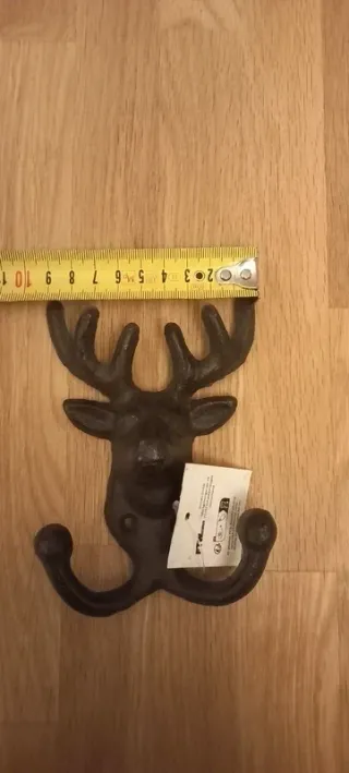 Gancio appendiabiti a forma di cervo. Nuovo