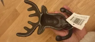 Gancio appendiabiti a forma di cervo. Nuovo