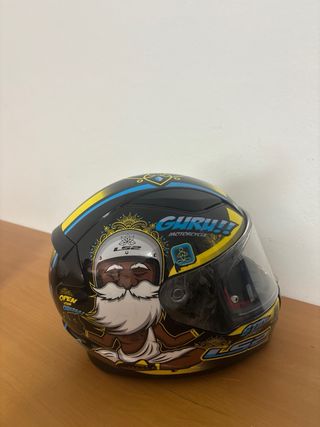 Casco LS2 RAPID Negro y Amarillo