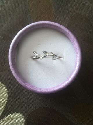 Anillo Aleación de zinc Diseño Hojas